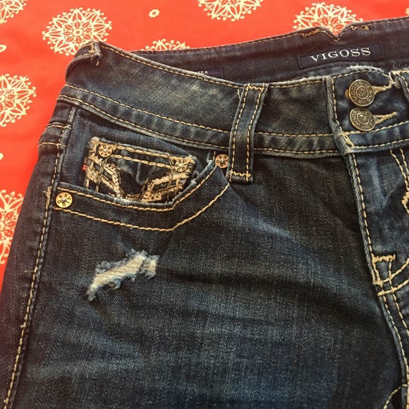 VIGOSS SKINNY DENIM JEANS THE CHELSEA SZ 1/2 - Picture 11 of 13